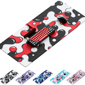 Kraken Gaming Mouse Pad Large Red XXL Mouse Pad for Gaming – Desk Mat for Keyboard – Thick Artisan Mousepad for Desk (Darth Drip)