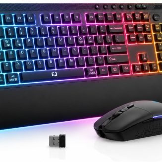 seenda Wireless Gaming Keyboard and Mouse, RGB Backlit & Web Customizable