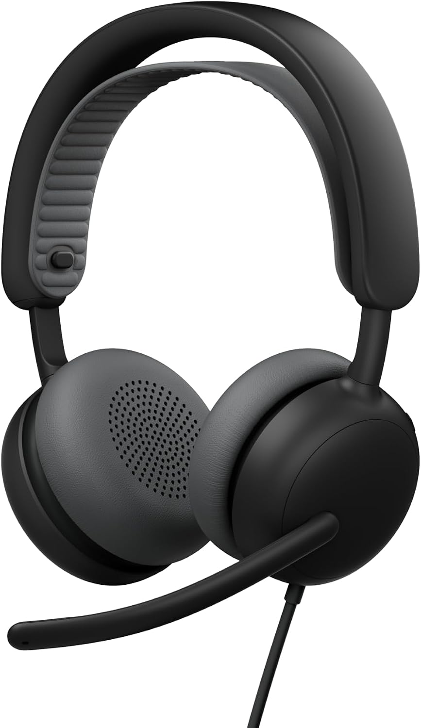Logitech Zone Wired 2 Noise Canceling Headset with Adaptive Hybrid – Black