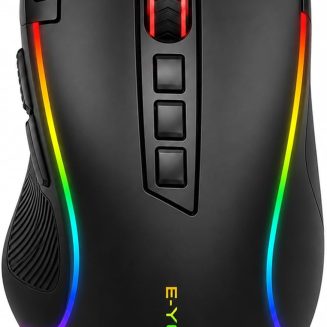 E-YOOSO Wireless Gaming Mouse, Tri-Mode Bluetooth, Ergonomic, 8000 DPI
