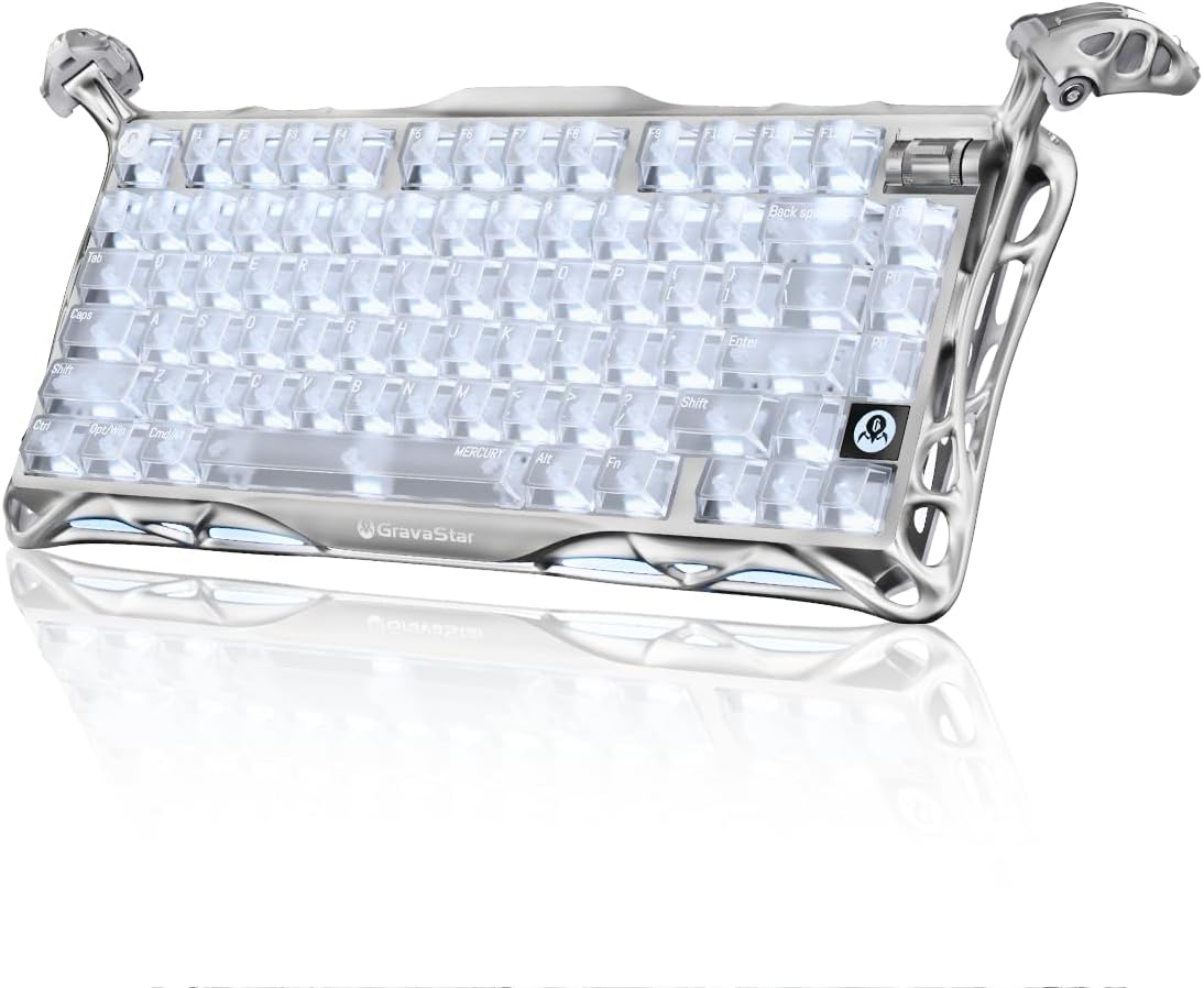 GravaStar Mercury K1 Pro 75% Wireless Mechanical Gaming Keyboard, Hot-Swap GravaStar Mercury K1 Pro 75% Wireless Mechanical Gaming Keyboard, Hot-Swap