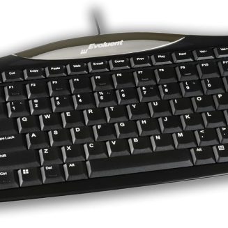 Evoluent R3K Ergonomic Keyboard, Reduced Reach Wired Keyboard, Number Pad