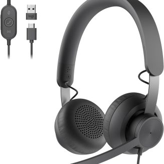 Logitech Zone 750 Wired On-Ear Headset Noise Canceling Microphone