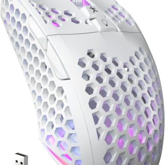 SOLAKAKA SM600 Wireless Gaming Mouse,Tri-Modes BT5.0/Type-C Wired/2.4G Wireless Mouse with 2 Side Buttons, Programmable Macro Gamer Mouse with RGB Light for Laptop/PC/Mac