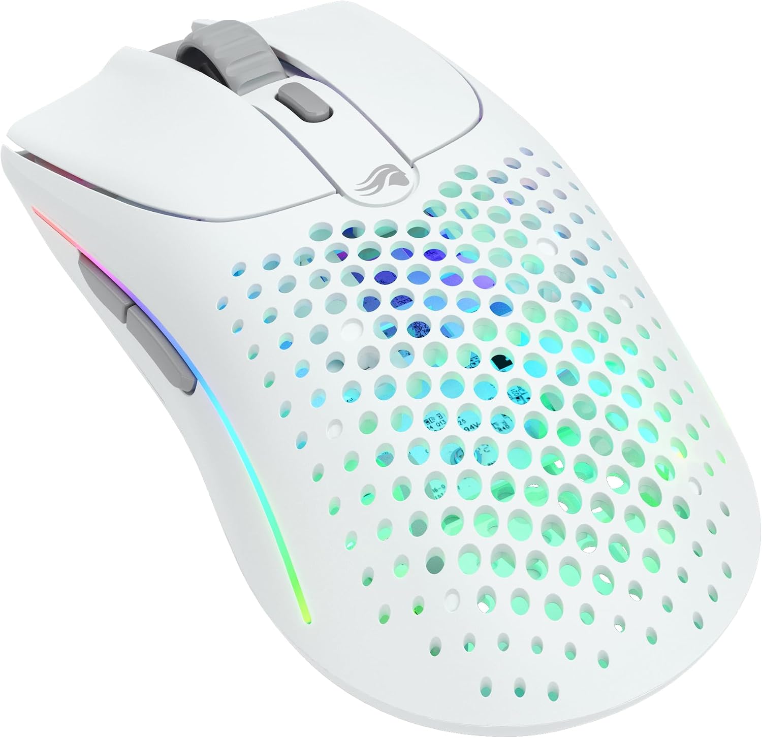Glorious Gaming Model O 2 Wireless Gaming Mouse – Hybrid 2.4GHz & Bluetooth Wireless, 68g Superlight, Long Battery Life, 26k BAMF 2.0 Sensor, RGB, Ambidextrous, 6 Buttons, PTFE Feet – White Glorious Gaming Model O 2 Wireless Gaming Mouse – Hybrid 2.4GHz & Bluetooth Wireless, 68g Superlight, Long Battery Life, 26k BAMF 2.0 Sensor, RGB, Ambidextrous, 6 Buttons, PTFE Feet – White