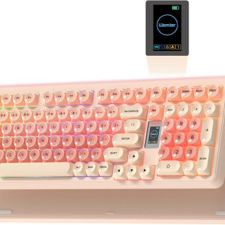 Keymatic WK98 Foundation Mechanical Keyboard, Pink Creamy Gaming Keyboard