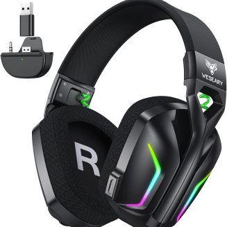 WESEARY Wireless Gaming Headset for Xbox Series X|S, Low Latency-80Hr