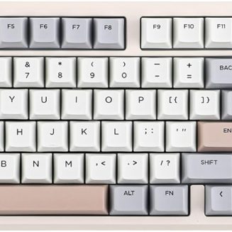 EPOMAKER Galaxy100 QMK/VIA Wireless Gaming Keyboard, Aluminum Shell, BT/2.4Ghz/USB-C, Pre-Lubed Hot-Swappable Linear Switches, NKRO, RGB Backlit (Creamy White, Marble White Switch)
