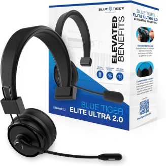 Blue Tiger Elite Ultra 2.0 Wireless Bluetooth Headset – One-Ear Trucker