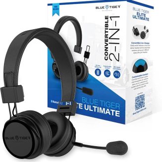 Blue Tiger Elite Ultimate 2-in-1 Bluetooth Headset – Dual & Single Ear