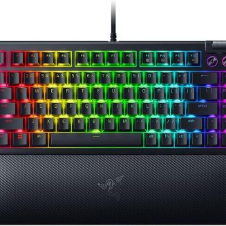 Razer BlackWidow V4 75% Mechanical Gaming Keyboard, Orange Switches, Black