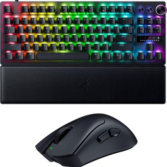 Razer PC Esports Gaming Bundle: DeathAdder V4 Pro Wireless 8Khz Gaming Mouse + Huntsman V3 Pro TKL 1KHz Gaming Keyboard — Black