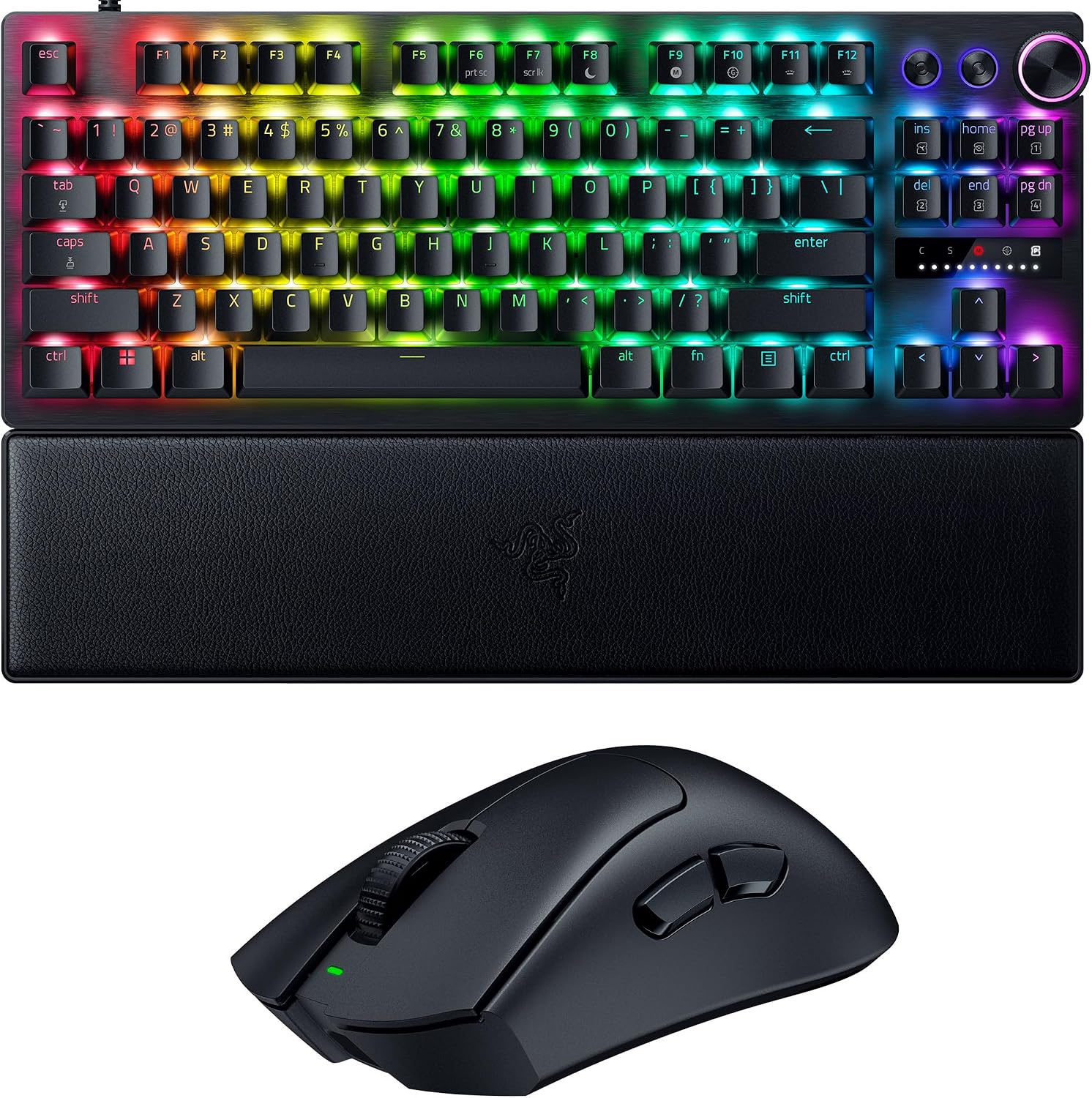 Razer PC Esports Gaming Bundle: DeathAdder V4 Pro Wireless 8Khz Gaming Mouse + Huntsman V3 Pro TKL 1KHz Gaming Keyboard — Black Razer PC Esports Gaming Bundle: DeathAdder V4 Pro Wireless 8Khz Gaming Mouse + Huntsman V3 Pro TKL 1KHz Gaming Keyboard — Black